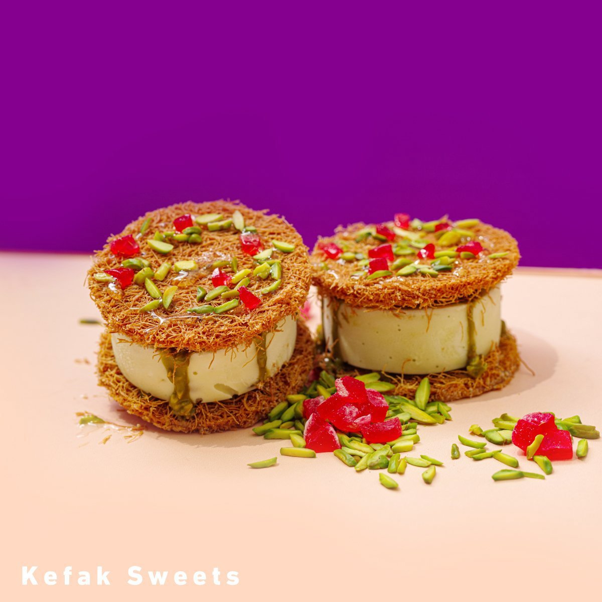 Kunafa Pistachio Cheesecake